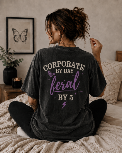 corporatehumor,formeremo,millennialwomen,millennial,officehumor,feralby5,oversizedtee,KarsonandQuinn