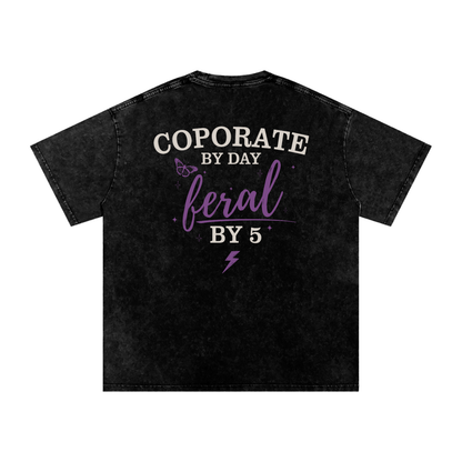 corporatehumor,formeremo,millennialwomen,millennial,officehumor,feralby5,oversizedtee,KarsonandQuinn